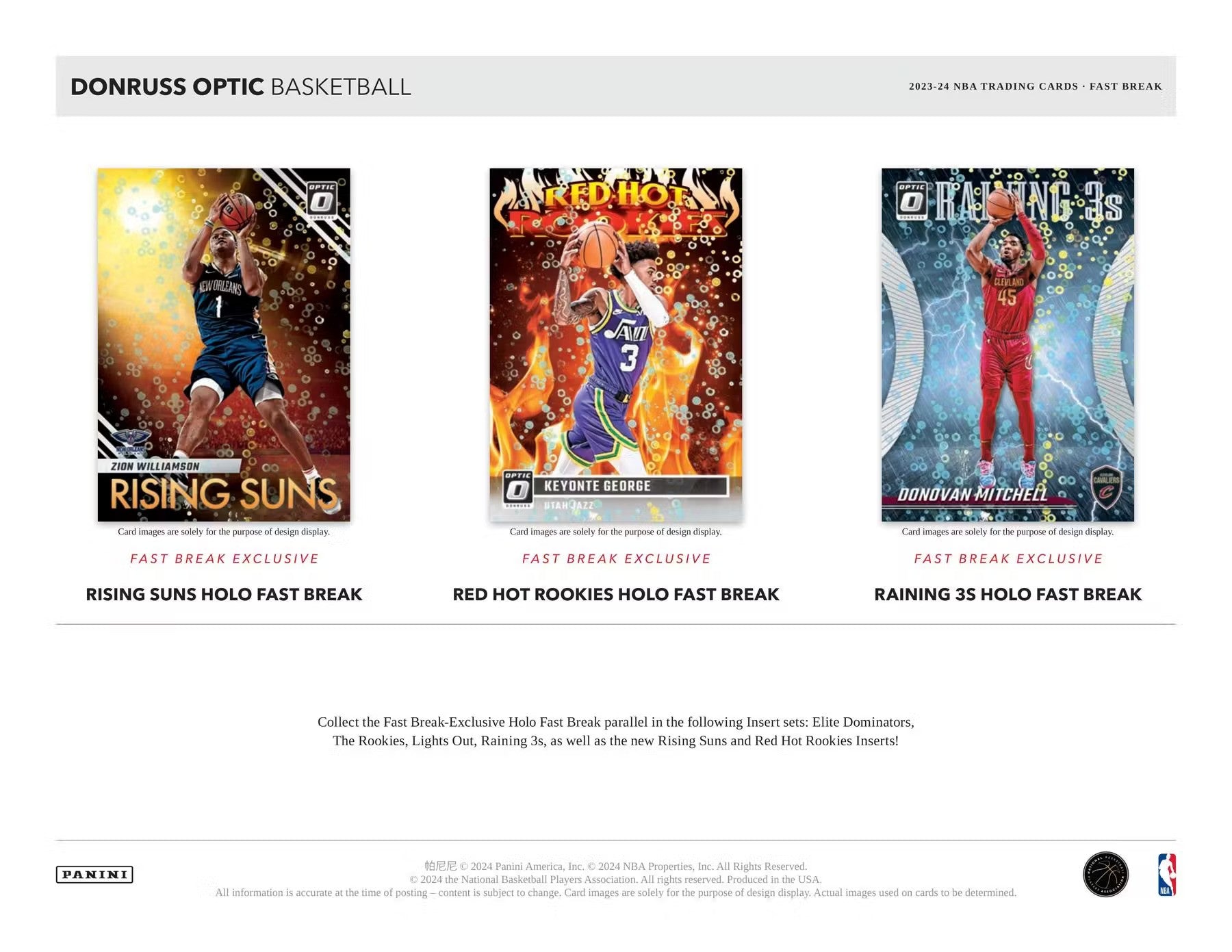 2023 - 24 Panini Donruss Optic Basketball Fast Break Box - Columbia Hobby - Sports Card Boxes - Toploaders - Card Savers