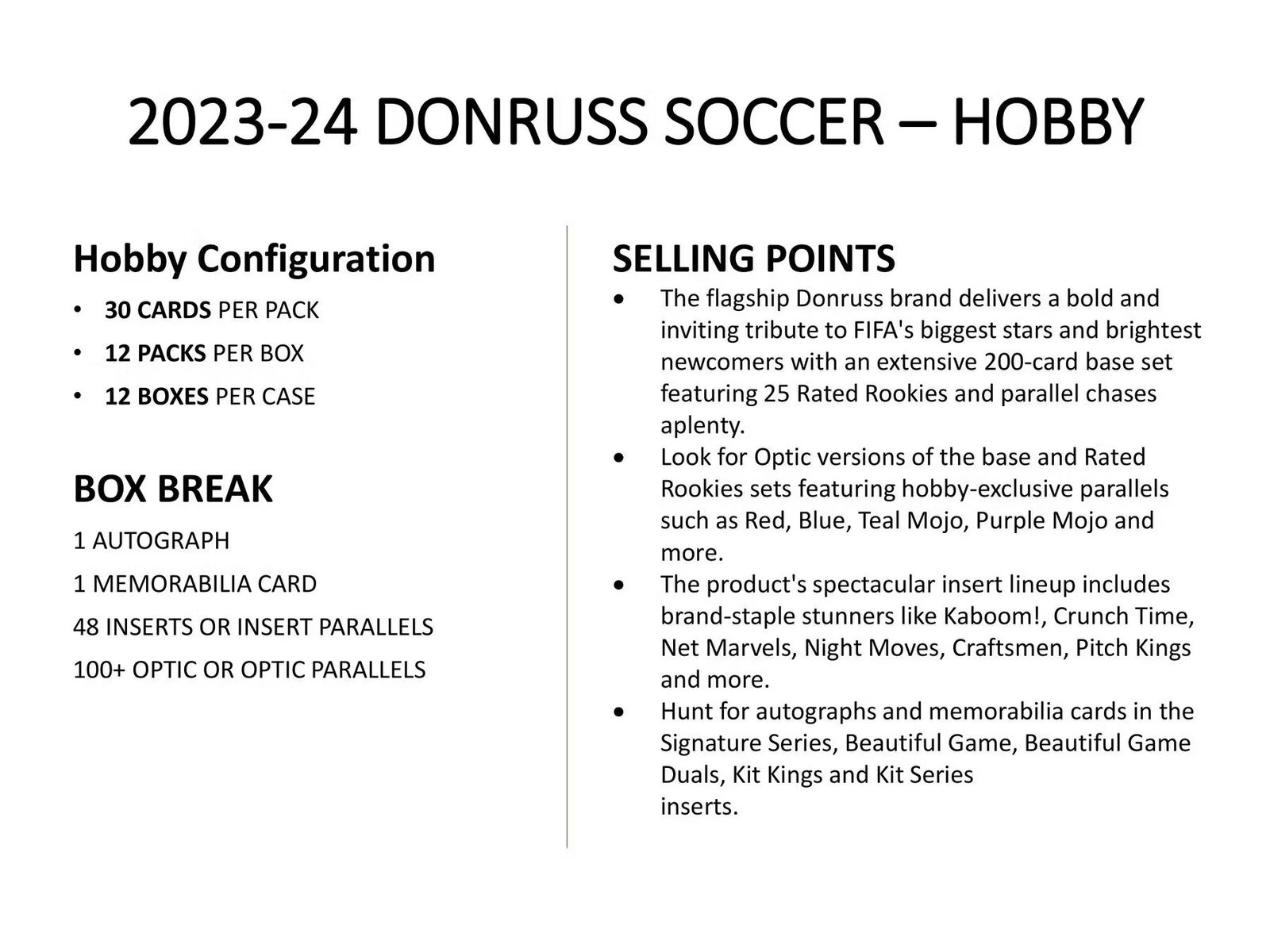 2023 - 24 Panini Donruss Soccer Hobby Box - Columbia Hobby - Sports Card Boxes - Toploaders - Card Savers