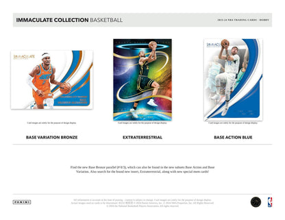 2023 - 24 Panini Immaculate Basketball Hobby Box - Columbia Hobby - Sports Card Boxes - Toploaders - Card Savers