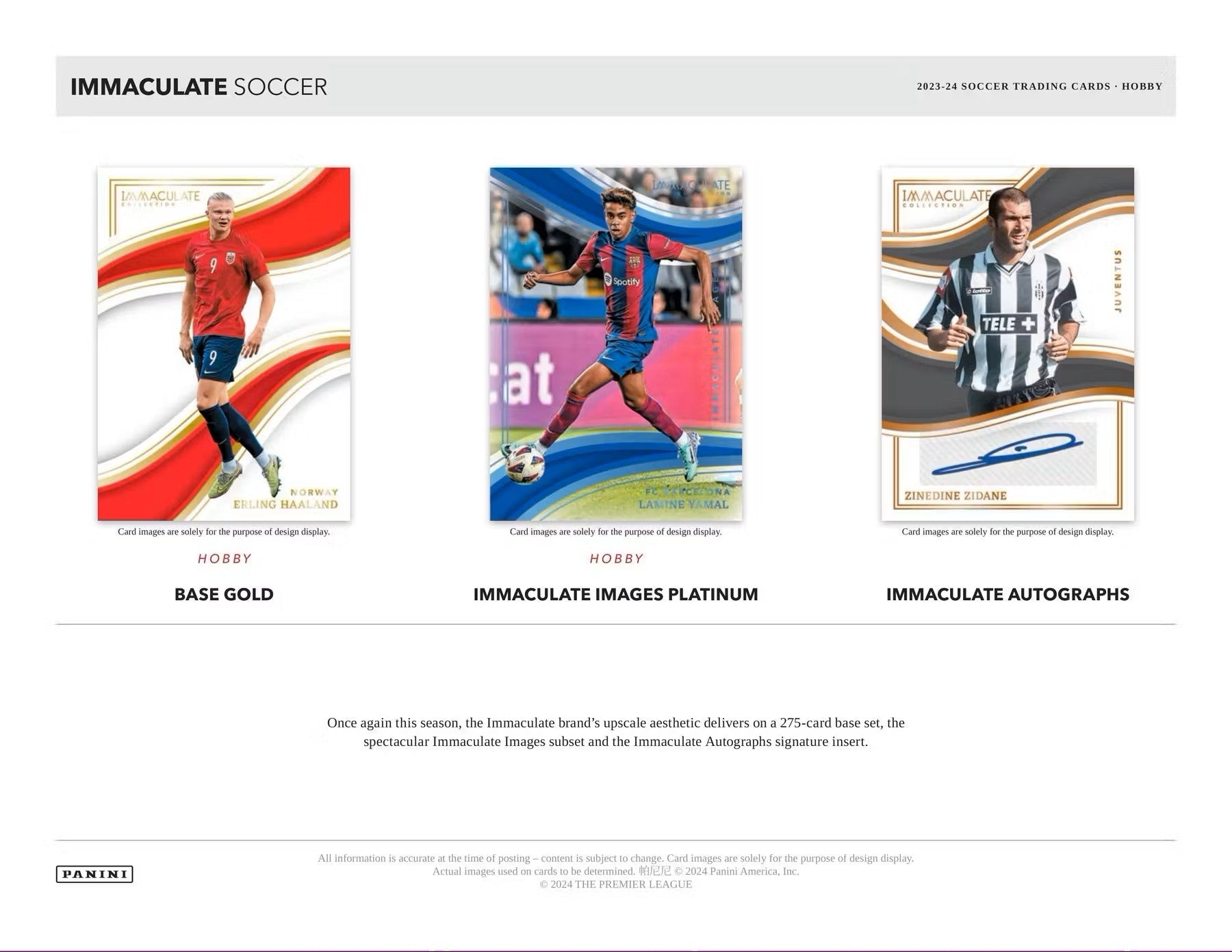 2023 - 24 Panini Immaculate Soccer Hobby Box - Columbia Hobby - Sports Card Boxes - Toploaders - Card Savers