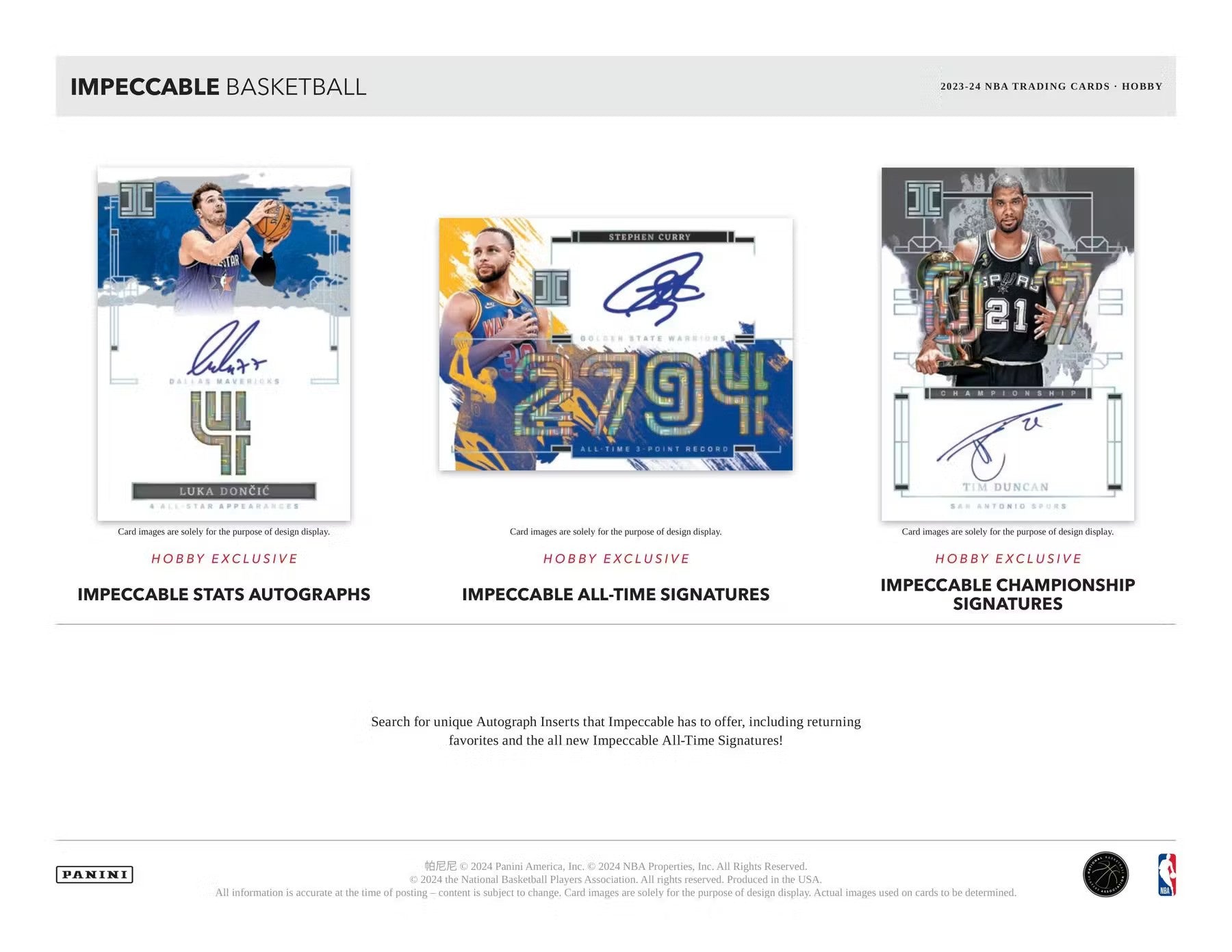 2023 - 24 Panini Impeccable Basketball Hobby Box - Columbia Hobby - Sports Card Boxes - Toploaders - Card Savers