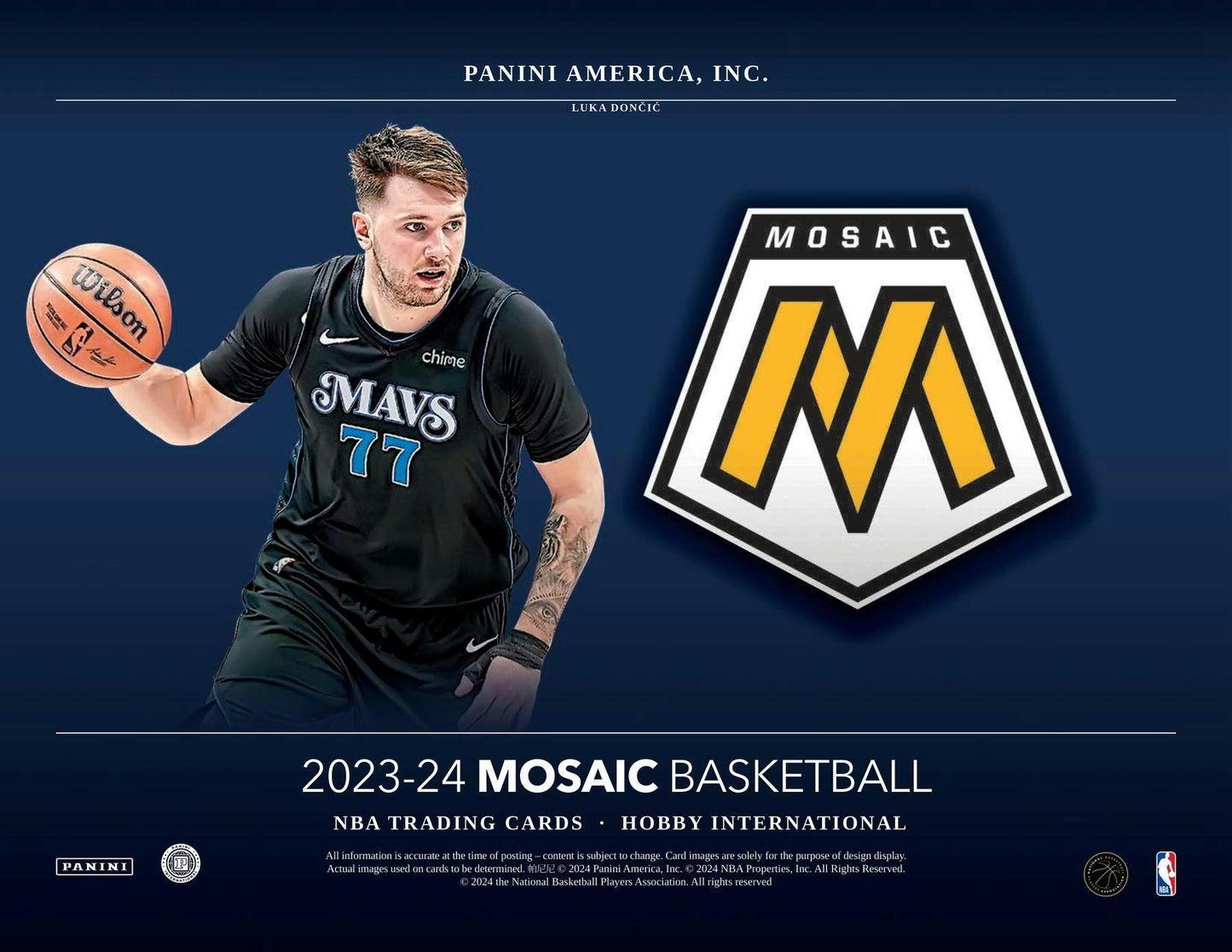 2023 - 24 Panini Mosaic Basketball International Hobby Box - Columbia Hobby - Sports Card Boxes - Toploaders - Card Savers