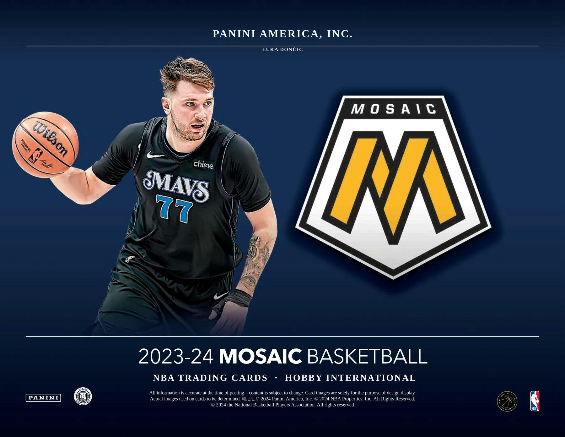 2023 - 24 Panini Mosaic Basketball International Hobby Box - Columbia Hobby - Sports Card Boxes - Toploaders - Card Savers