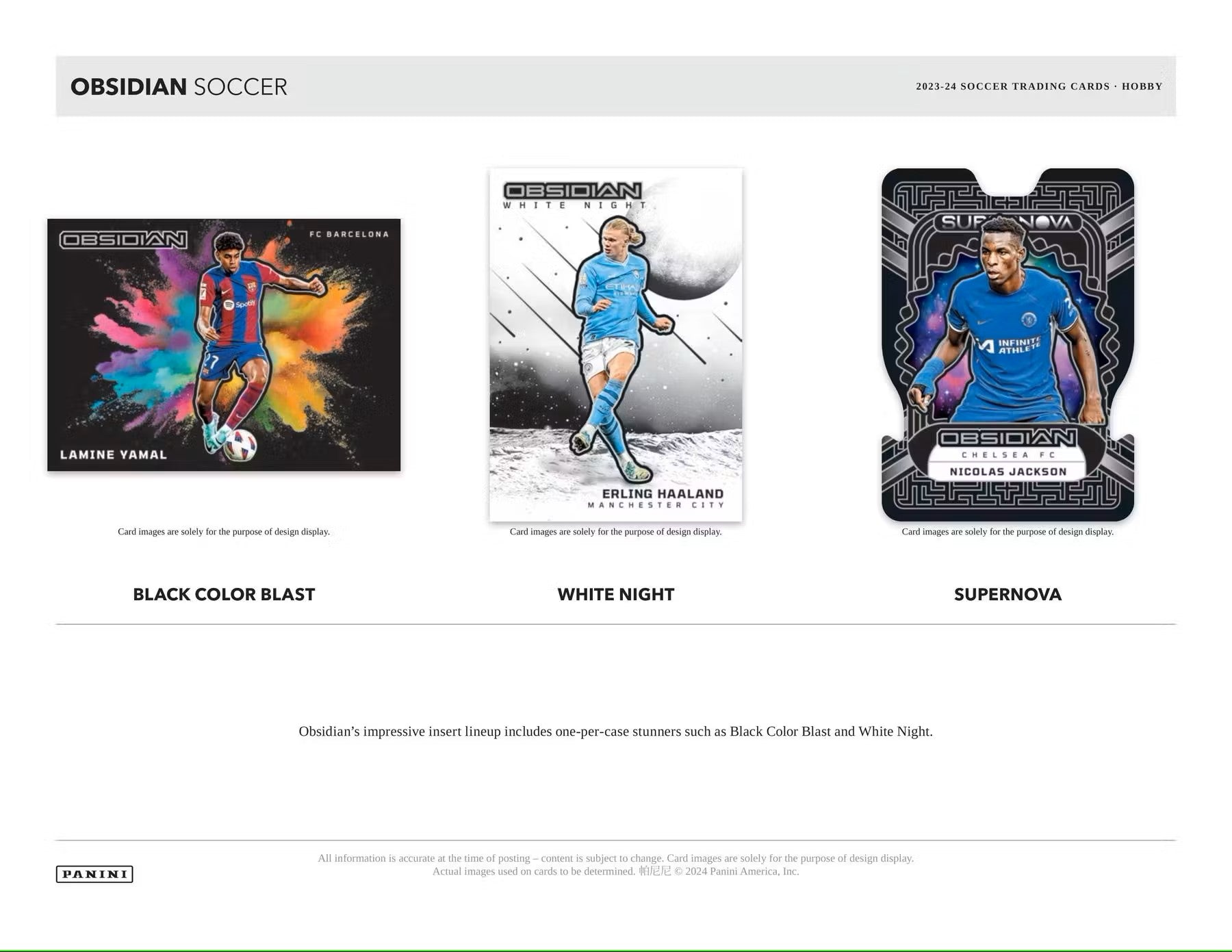 2023 - 24 Panini Obsidian Soccer Hobby Box - Columbia Hobby - Sports Card Boxes - Toploaders - Card Savers