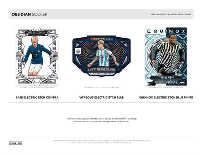 2023 - 24 Panini Obsidian Soccer Hobby Box - Columbia Hobby - Sports Card Boxes - Toploaders - Card Savers