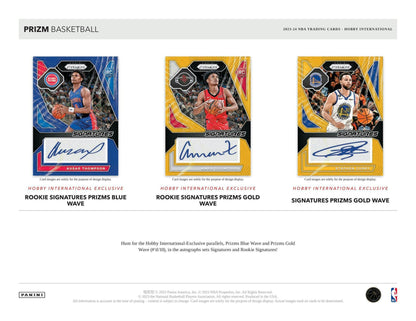 2023 - 24 Panini Prizm Basketball International Hobby Box - Columbia Hobby - Sports Card Boxes - Toploaders - Card Savers