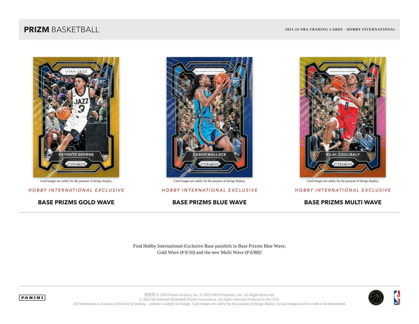 2023 - 24 Panini Prizm Basketball International Hobby Box - Columbia Hobby - Sports Card Boxes - Toploaders - Card Savers