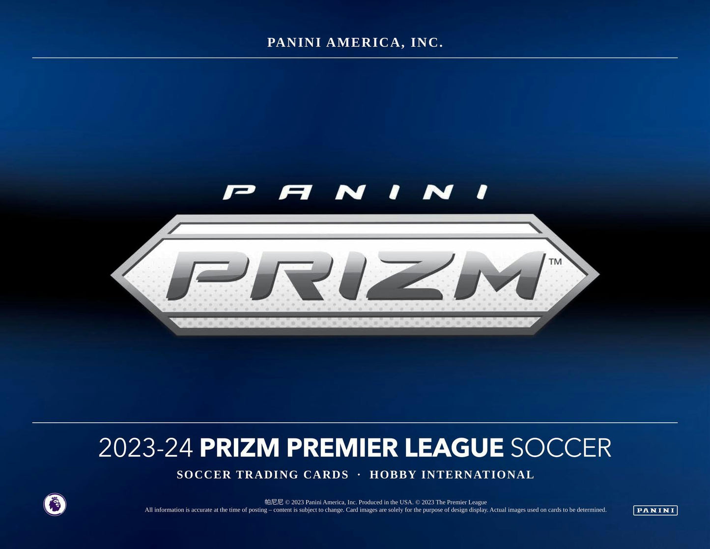 2023 - 24 Panini Prizm Premier League EPL Soccer International Hobby Box - Columbia Hobby - Sports Card Boxes - Toploaders - Card Savers