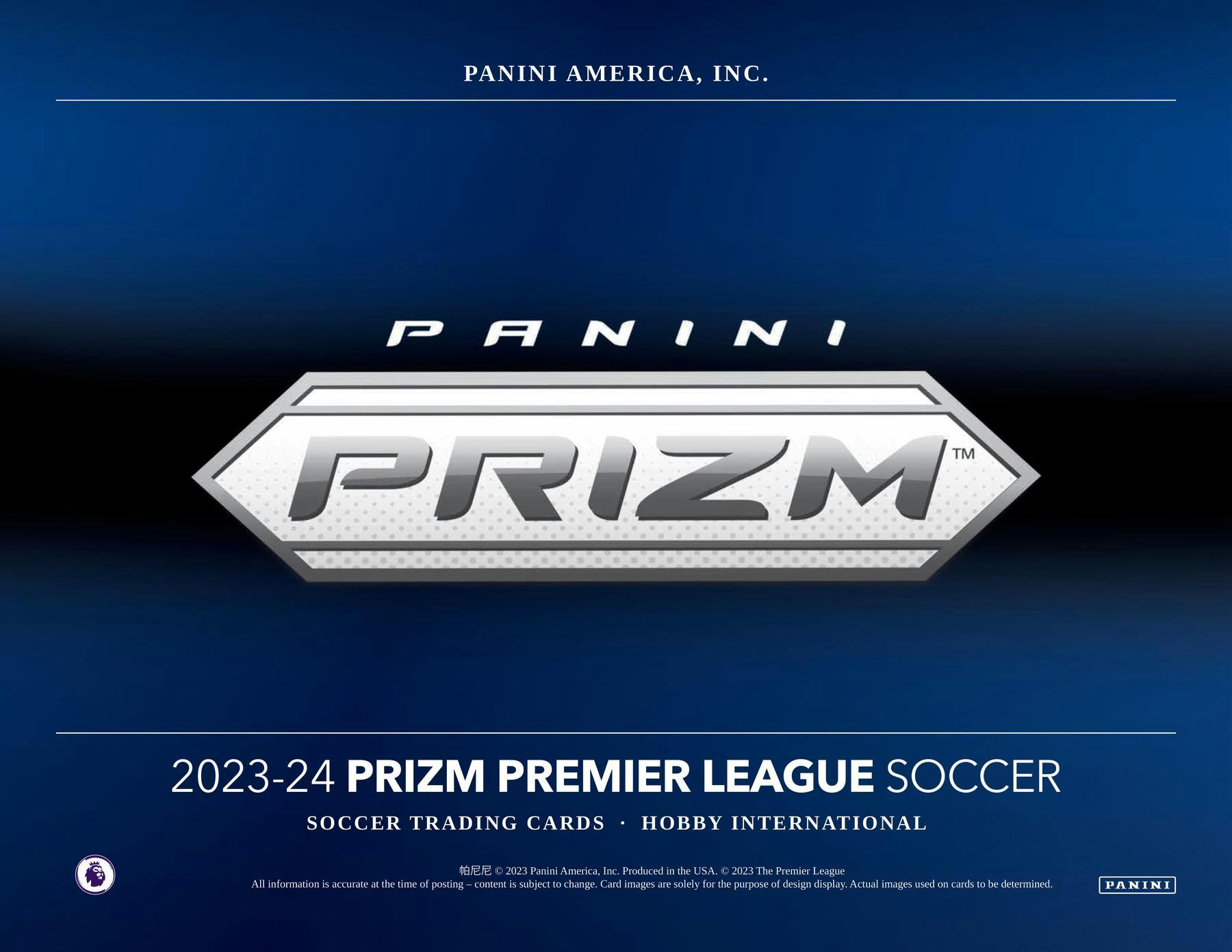 2023 - 24 Panini Prizm Premier League EPL Soccer International Hobby Box - Columbia Hobby - Sports Card Boxes - Toploaders - Card Savers
