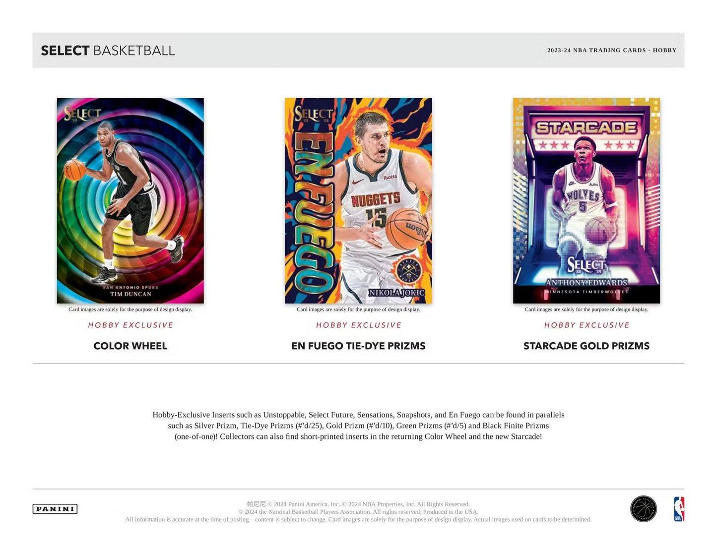 2023 - 24 Panini Select Basketball Hobby Box - Columbia Hobby - Sports Card Boxes - Toploaders - Card Savers