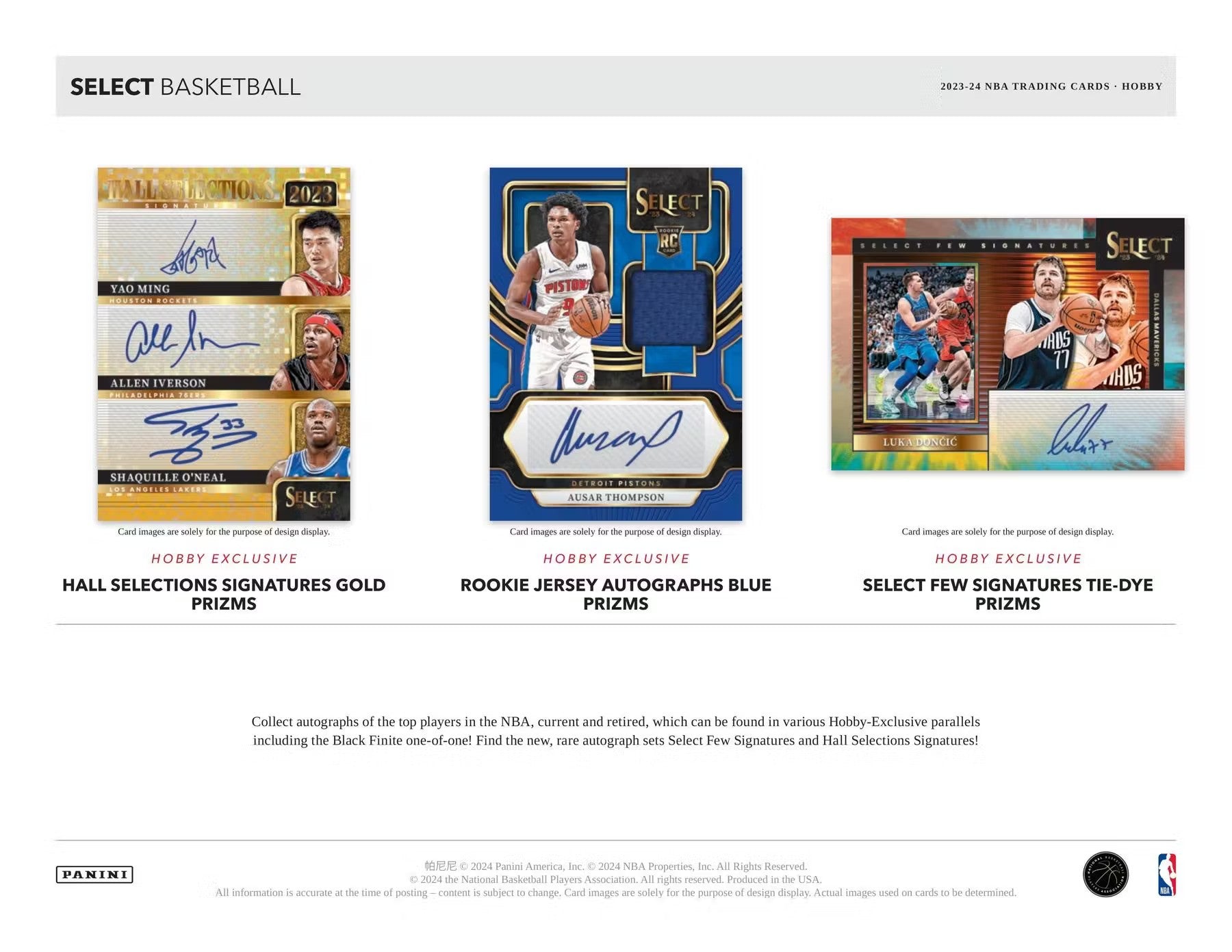 2023 - 24 Panini Select Basketball Hobby Box - Columbia Hobby - Sports Card Boxes - Toploaders - Card Savers