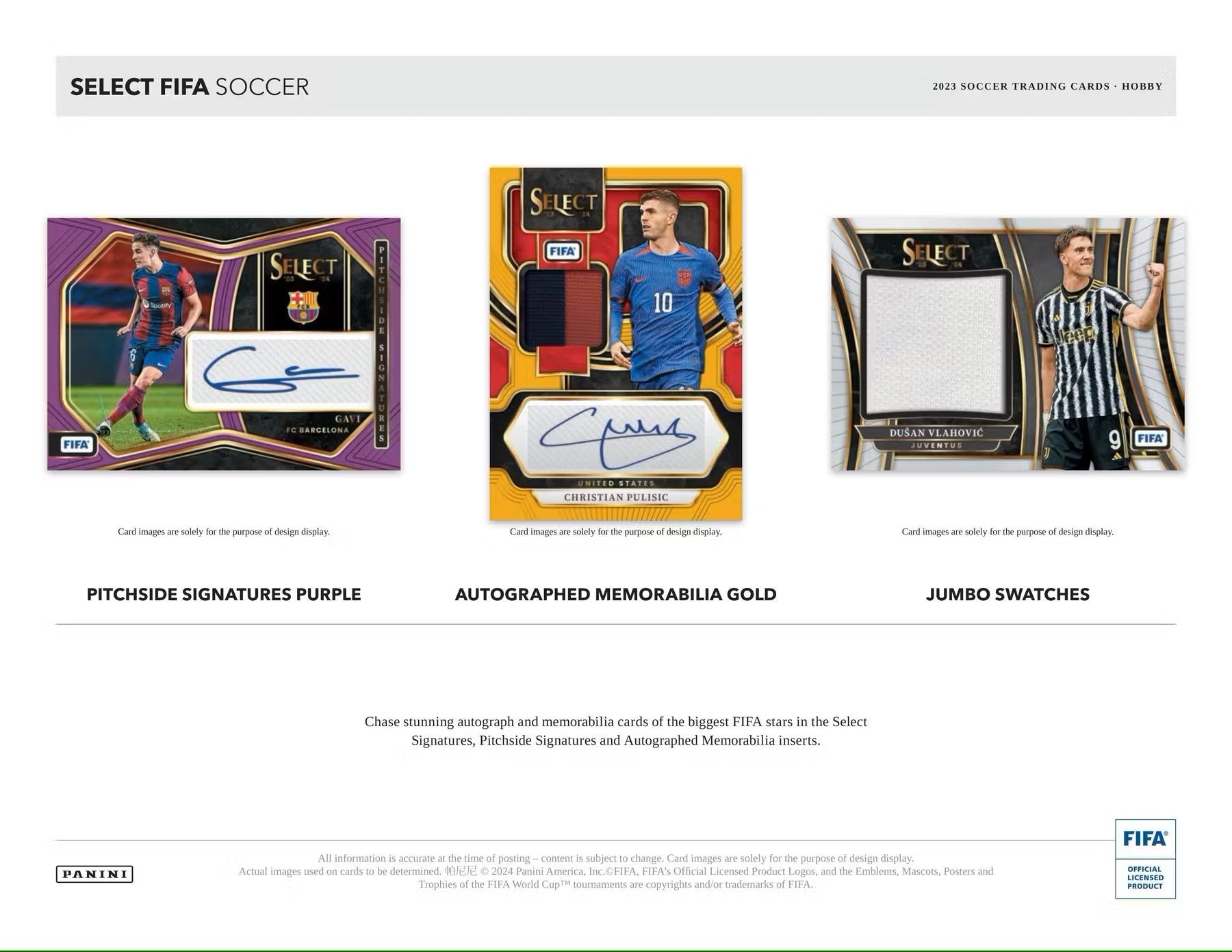 2023 - 24 Panini Select FIFA Soccer Hobby Box - Columbia Hobby - Sports Card Boxes - Toploaders - Card Savers