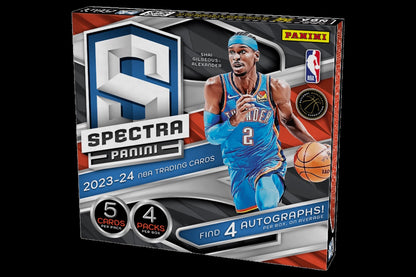 2023 - 24 Panini Spectra Basketball Hobby Box - Columbia Hobby - Sports Card Boxes - Toploaders - Card Savers
