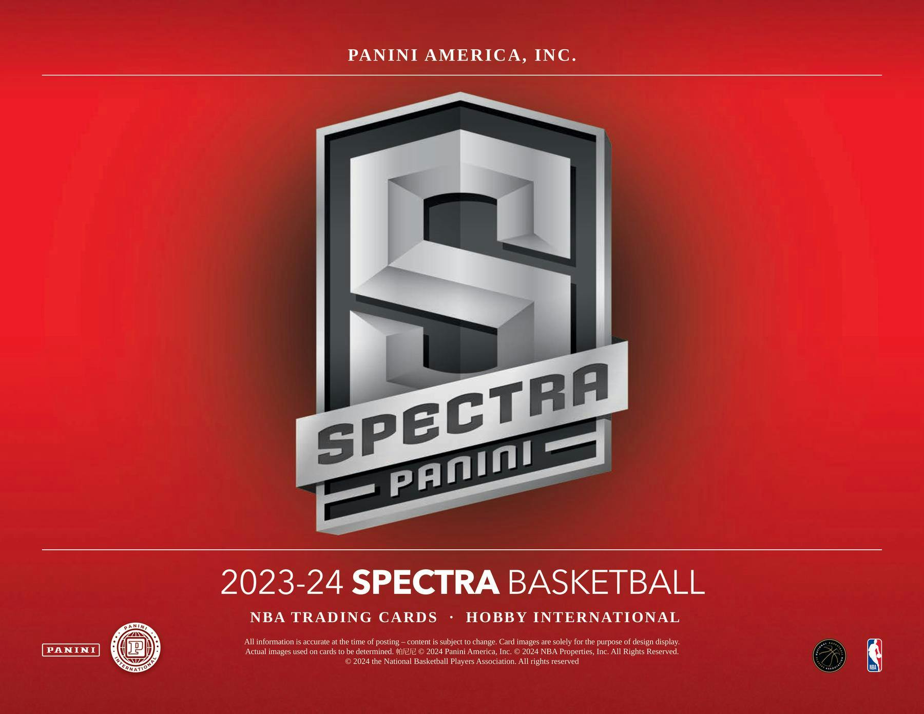 2023 - 24 Panini Spectra Basketball International Hobby Box - Columbia Hobby - Sports Card Boxes - Toploaders - Card Savers