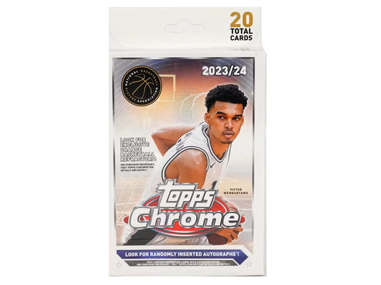 2023 - 24 Topps Chrome Basketball Hanger Box - Columbia Hobby - Sports Card Boxes - Toploaders - Card Savers