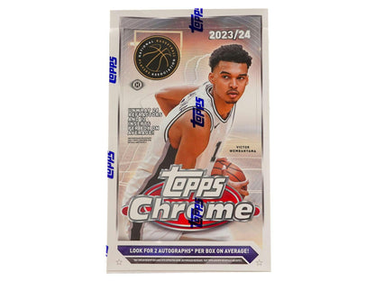 2023 - 24 Topps Chrome Basketball Hobby Box - Columbia Hobby - Sports Card Boxes - Toploaders - Card Savers