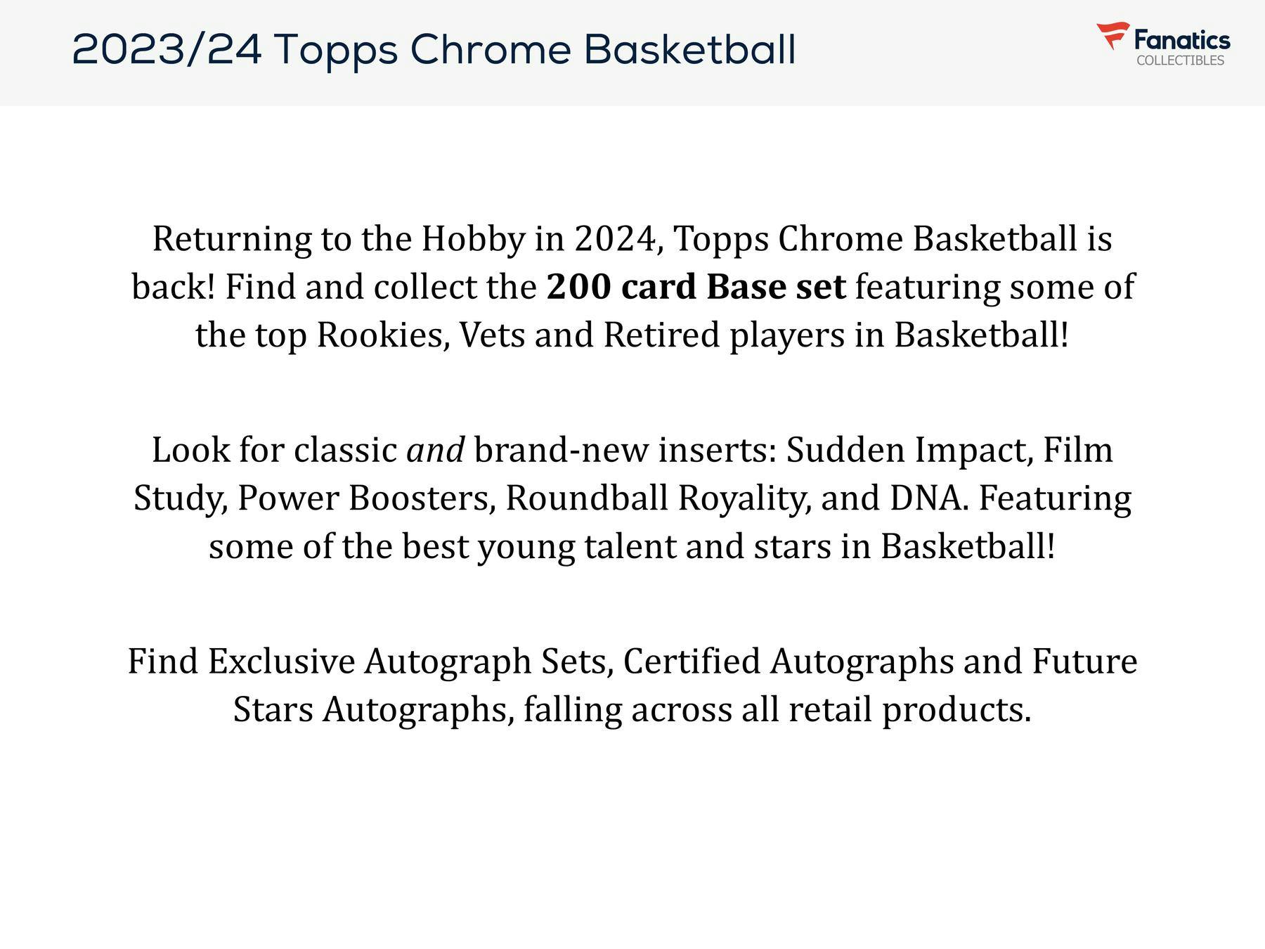 2023 - 24 Topps Chrome Basketball Monster Mega Box - Columbia Hobby - Sports Card Boxes - Toploaders - Card Savers