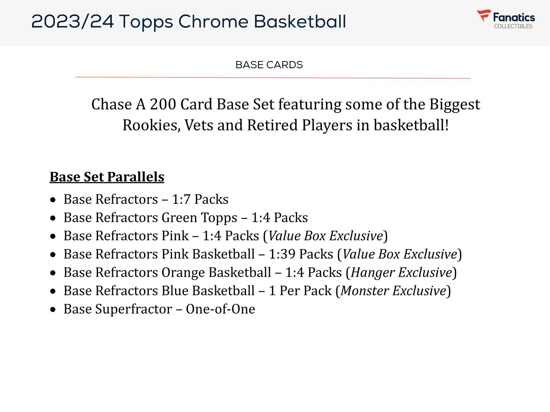 2023 - 24 Topps Chrome Basketball Monster Mega Box - Columbia Hobby - Sports Card Boxes - Toploaders - Card Savers