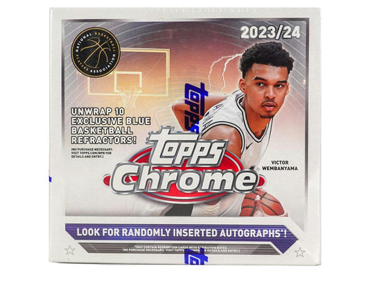 2023 - 24 Topps Chrome Basketball Monster Mega Box - Columbia Hobby - Sports Card Boxes - Toploaders - Card Savers