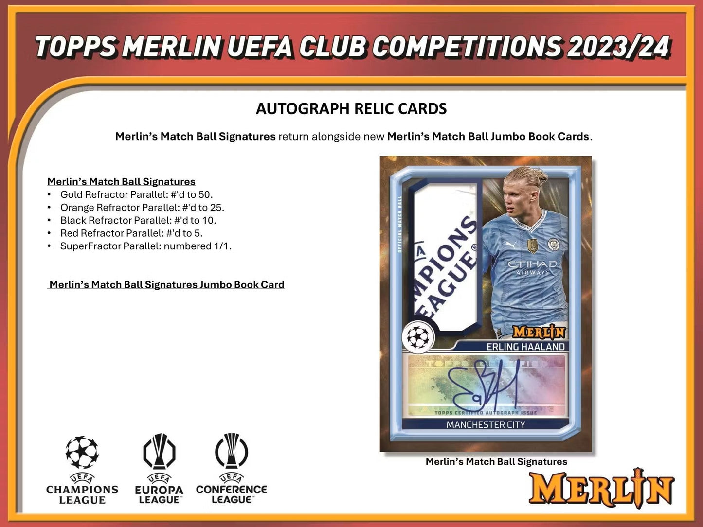 2023 - 24 Topps Chrome Merlin UEFA Club Competitions Soccer Hobby Box - Columbia Hobby - Sports Card Boxes - Toploaders - Card Savers