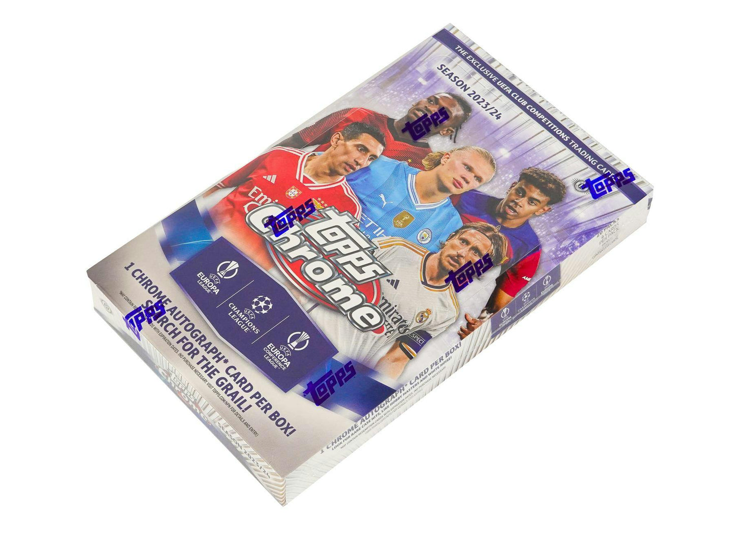 2023 - 24 Topps Chrome UEFA Club Competitions Soccer Hobby Box - Columbia Hobby - Sports Card Boxes - Toploaders - Card Savers