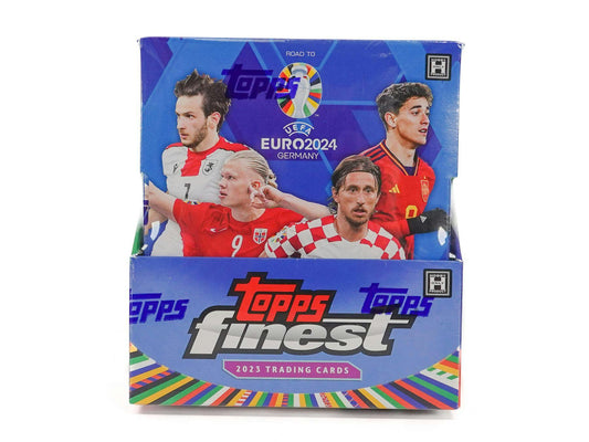 2023 - 24 Topps Finest Road to UEFA Euro Soccer Hobby Box - Columbia Hobby - Sports Card Boxes - Toploaders - Card Savers