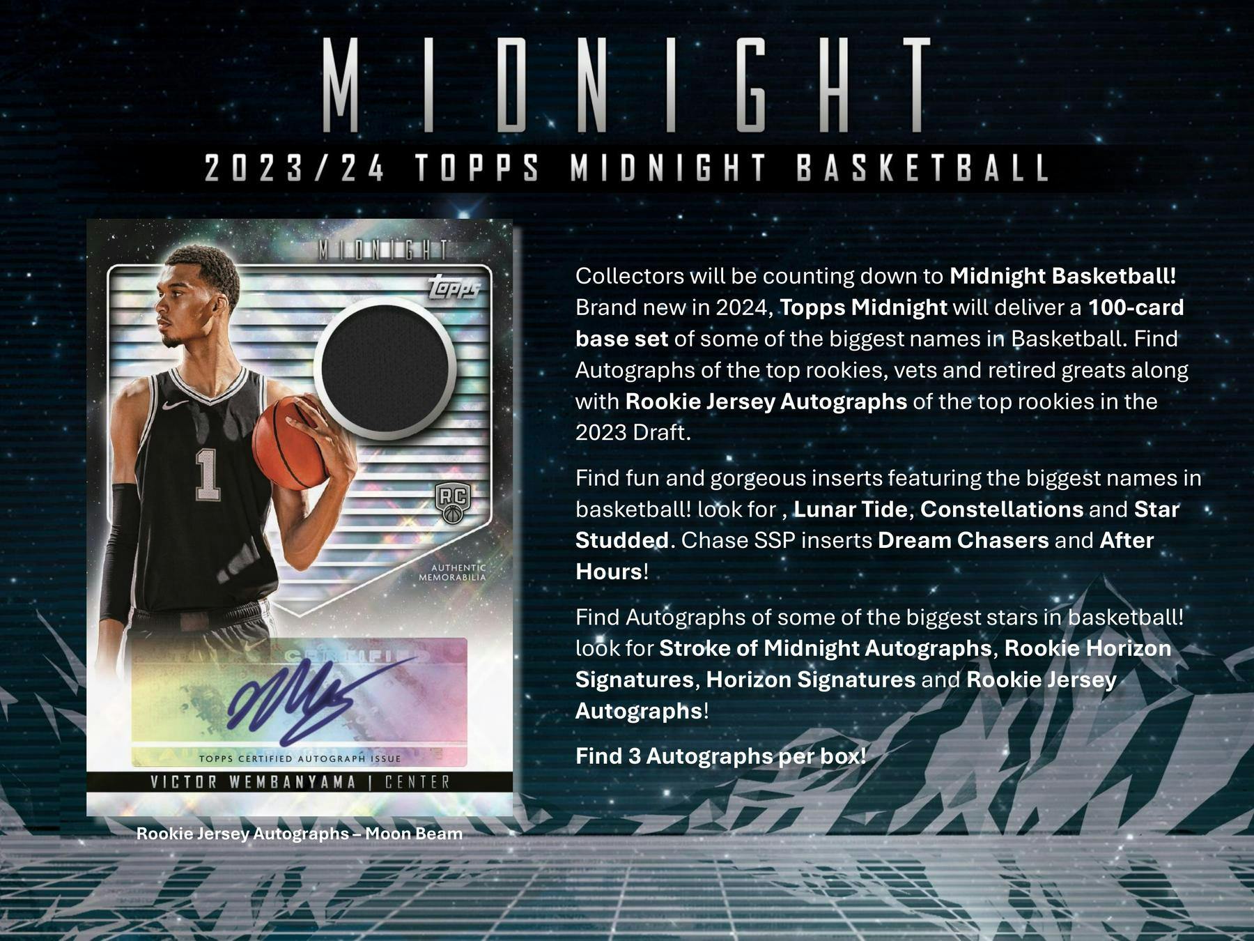 2023 - 24 Topps Midnight Basketball Hobby Box - Columbia Hobby - Sports Card Boxes - Toploaders - Card Savers