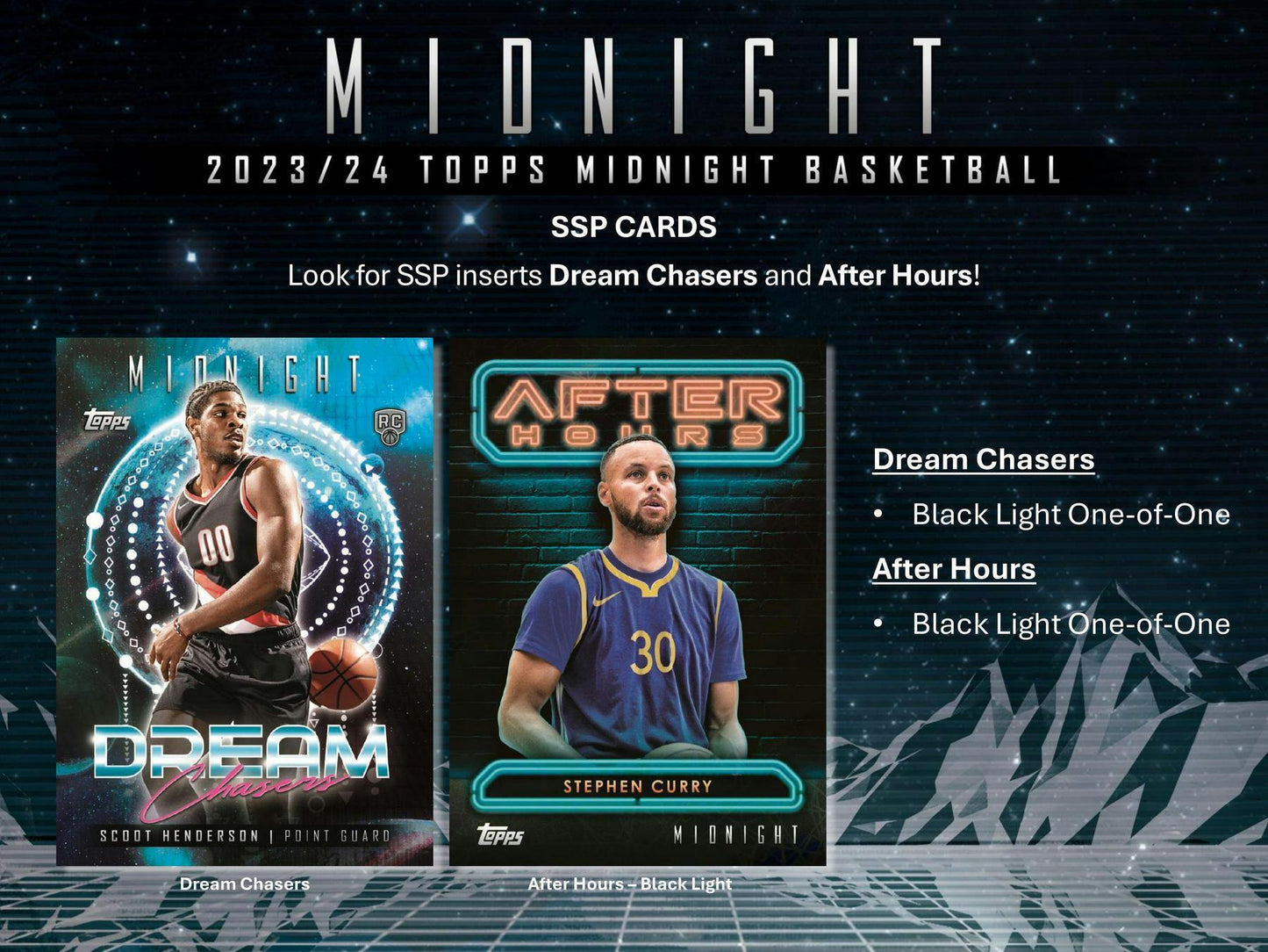 2023 - 24 Topps Midnight Basketball Hobby Box - Columbia Hobby - Sports Card Boxes - Toploaders - Card Savers