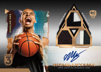 2023 - 24 Topps Three Basketball Hobby Box - Columbia Hobby - Sports Card Boxes - Toploaders - Card Savers