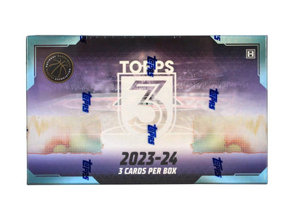 2023 - 24 Topps Three Basketball Hobby Box - Columbia Hobby - Sports Card Boxes - Toploaders - Card Savers