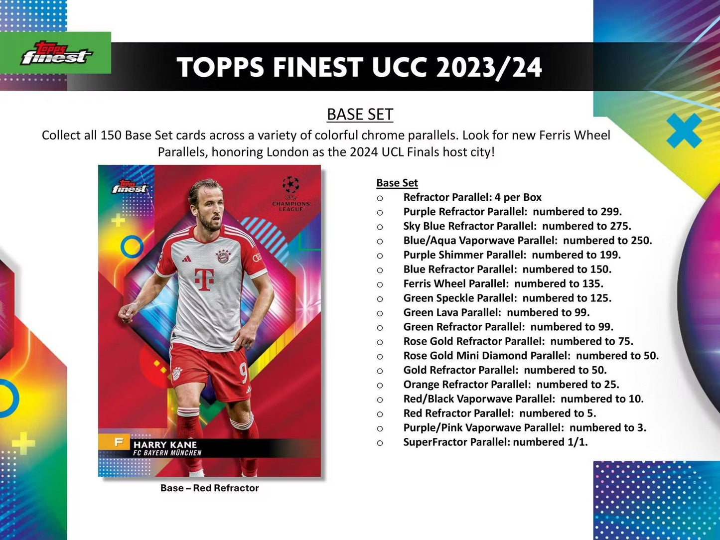 2023 - 24 Topps UEFA Club Competitions Finest Soccer Hobby Box - Columbia Hobby - Sports Card Boxes - Toploaders - Card Savers