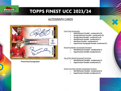 2023 - 24 Topps UEFA Club Competitions Finest Soccer Hobby Box - Columbia Hobby - Sports Card Boxes - Toploaders - Card Savers
