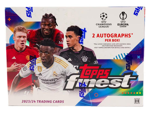 2023 - 24 Topps UEFA Club Competitions Finest Soccer Hobby Box - Columbia Hobby - Sports Card Boxes - Toploaders - Card Savers
