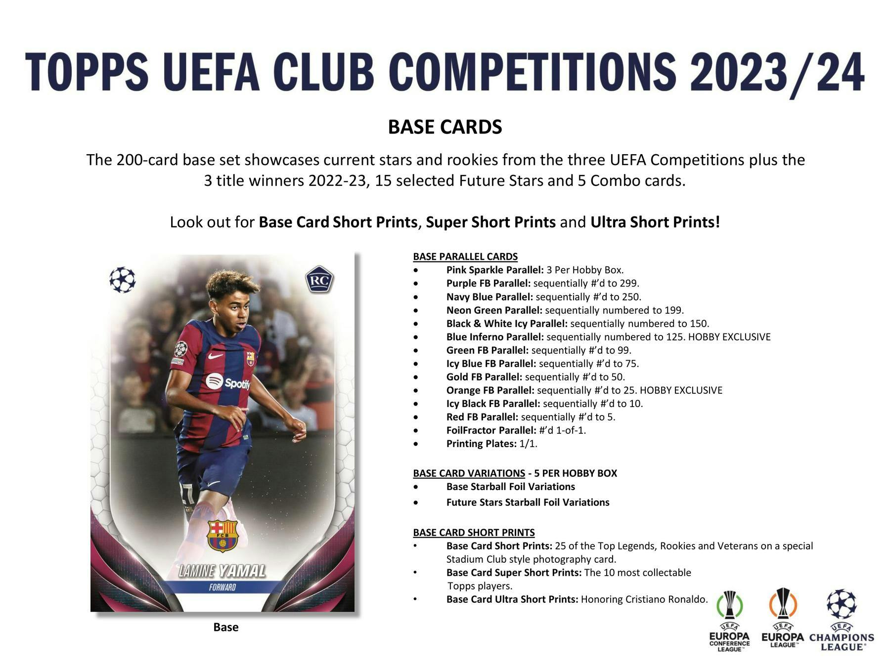 2023 - 24 Topps UEFA Club Competitions Soccer Hobby Box - Columbia Hobby - Sports Card Boxes - Toploaders - Card Savers