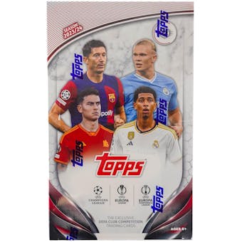 2023 - 24 Topps UEFA Club Competitions Soccer Hobby Box - Columbia Hobby - Sports Card Boxes - Toploaders - Card Savers