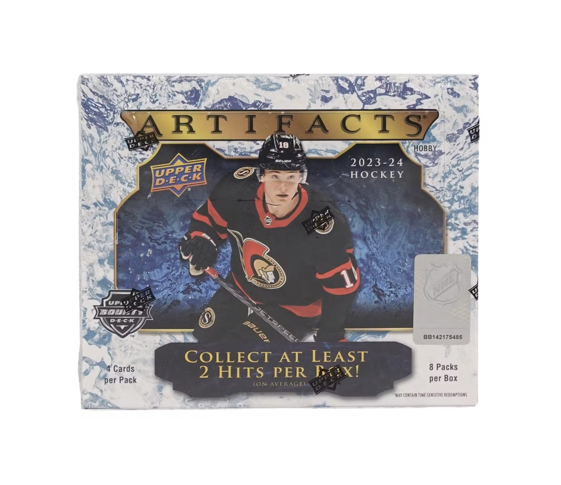 2023 - 24 Upper Deck Artifacts Hockey Hobby Box - Columbia Hobby - Sports Card Boxes - Toploaders - Card Savers