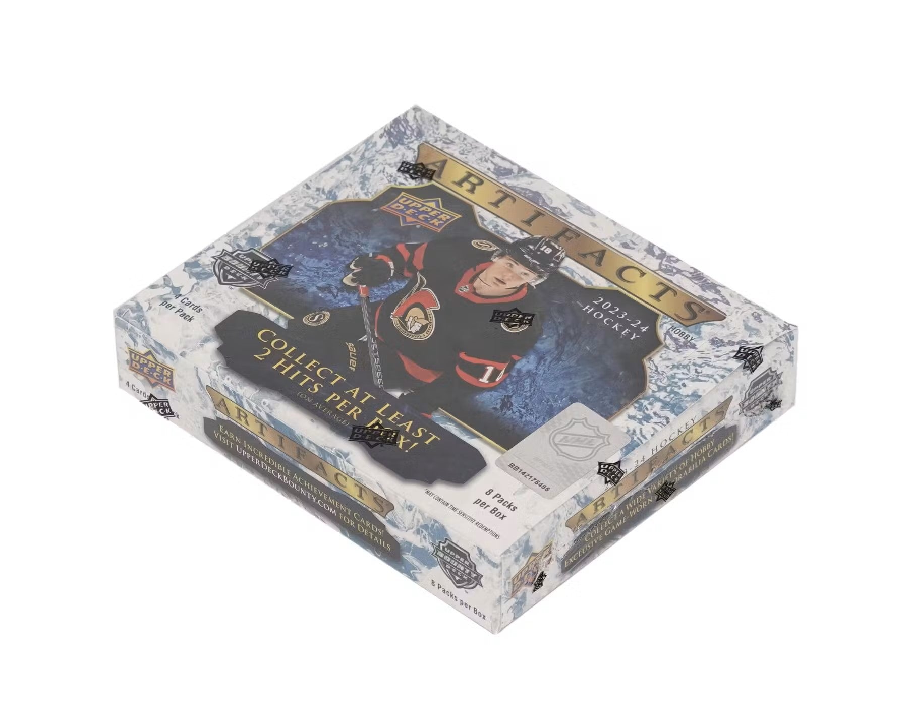 2023 - 24 Upper Deck Artifacts Hockey Hobby Box - Columbia Hobby - Sports Card Boxes - Toploaders - Card Savers