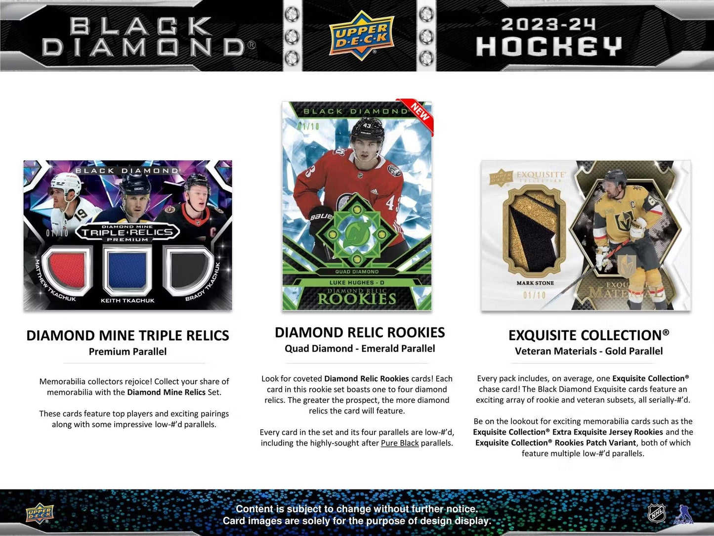 2023 - 24 Upper Deck Black Diamond Hockey CDD Exclusive Hobby Box - Columbia Hobby - Sports Card Boxes - Toploaders - Card Savers