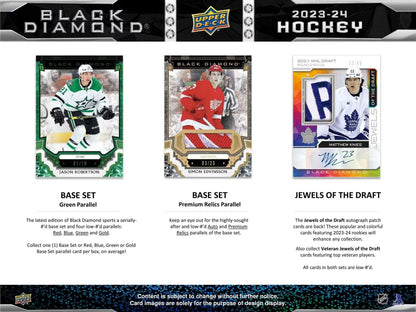 2023 - 24 Upper Deck Black Diamond Hockey CDD Exclusive Hobby Box - Columbia Hobby - Sports Card Boxes - Toploaders - Card Savers