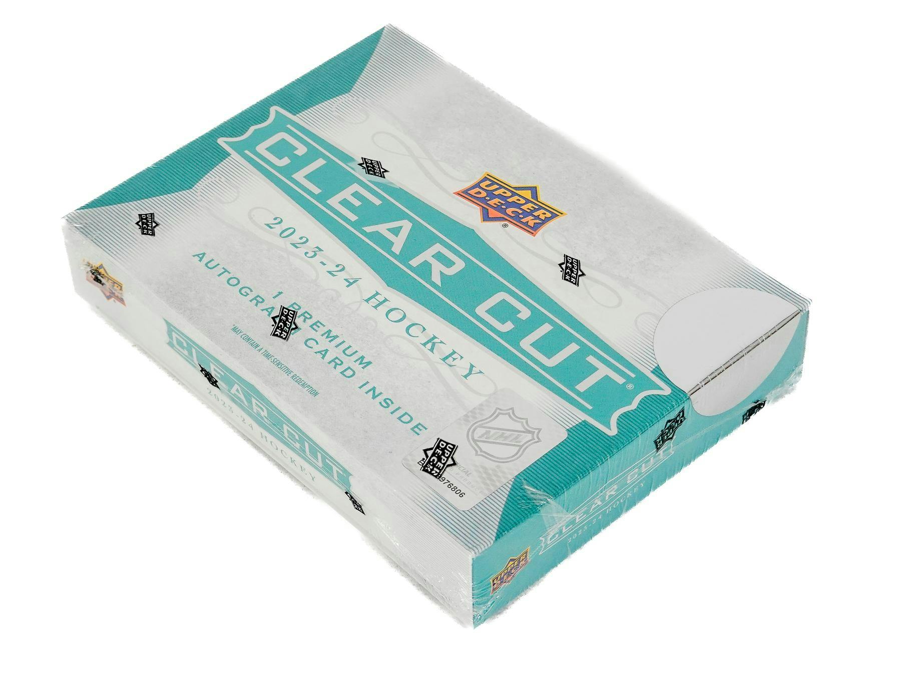 2023 - 24 Upper Deck Clear Cut Hockey Hobby Box - Columbia Hobby - Sports Card Boxes - Toploaders - Card Savers