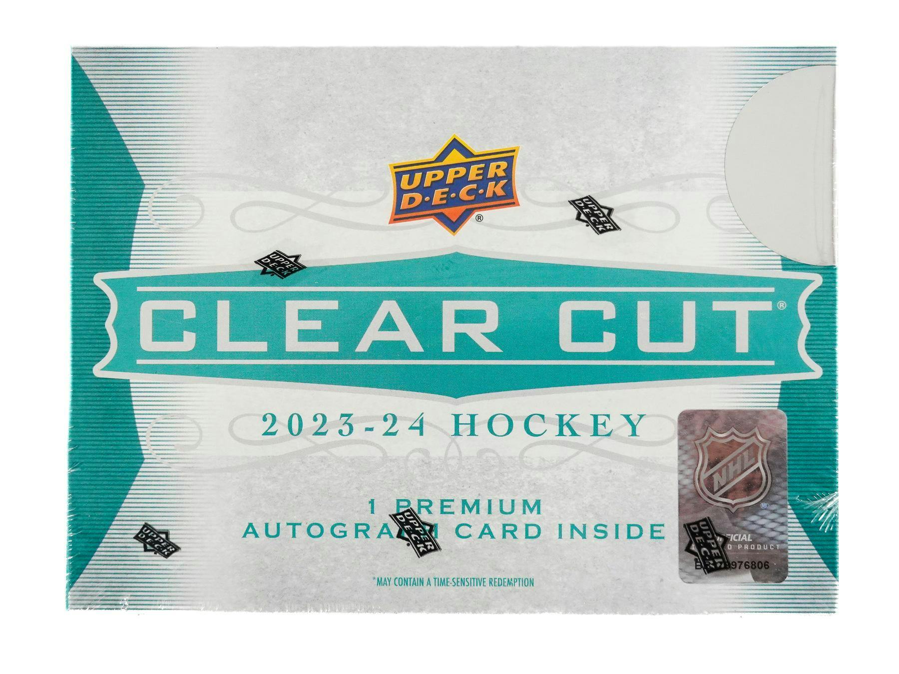 2023 - 24 Upper Deck Clear Cut Hockey Hobby Box - Columbia Hobby - Sports Card Boxes - Toploaders - Card Savers
