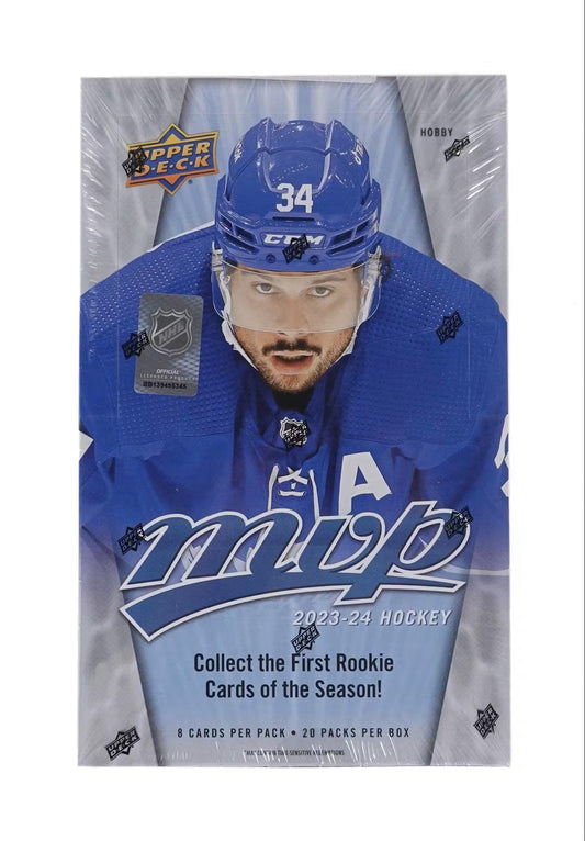 2023 - 24 Upper Deck MVP Hockey Hobby Box - Columbia Hobby - Sports Card Boxes - Toploaders - Card Savers