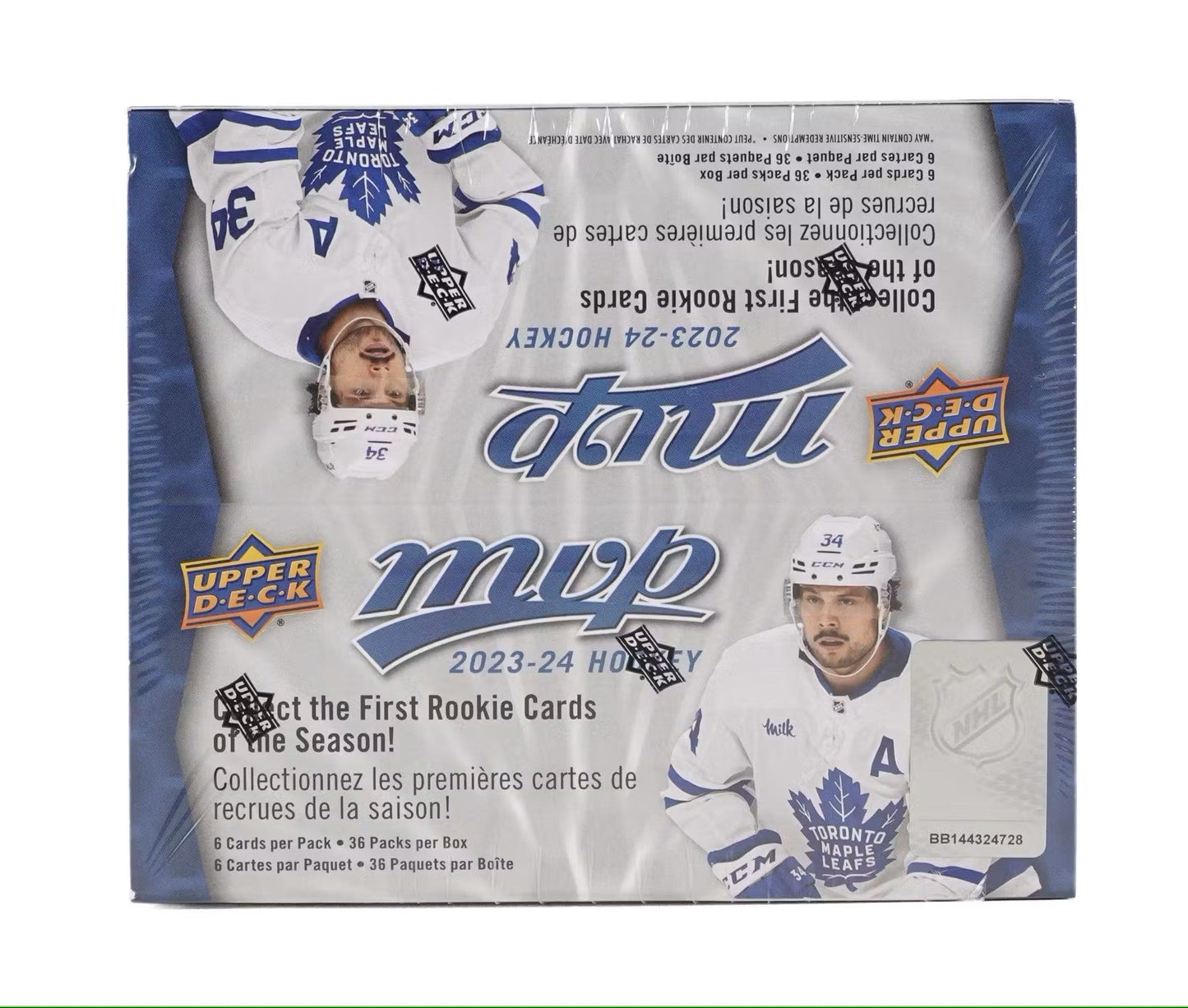 2023 - 24 Upper Deck MVP Hockey Retail 36 - Pack Box - Columbia Hobby - Sports Card Boxes - Toploaders - Card Savers