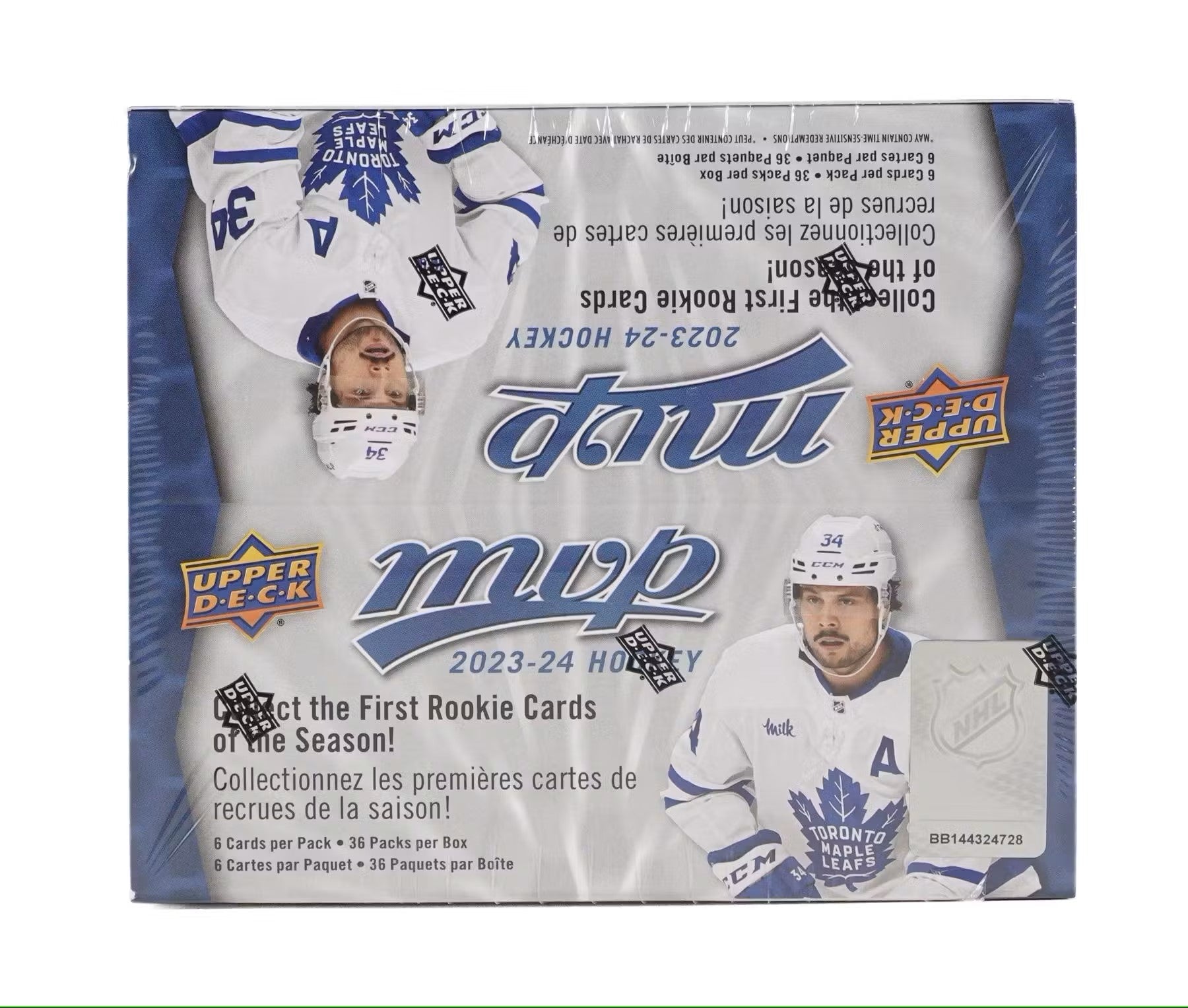 2023 - 24 Upper Deck MVP Hockey Retail 36 - Pack Box - Columbia Hobby - Sports Card Boxes - Toploaders - Card Savers