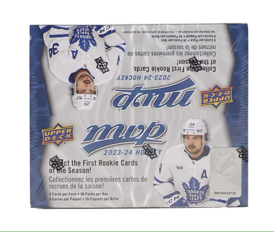 2023 - 24 Upper Deck MVP Hockey Retail 36 - Pack Box - Columbia Hobby - Sports Card Boxes - Toploaders - Card Savers