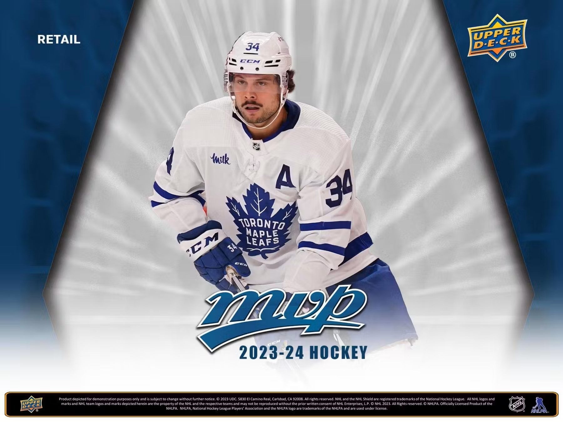 2023 - 24 Upper Deck MVP Hockey Retail 36 - Pack Box - Columbia Hobby - Sports Card Boxes - Toploaders - Card Savers