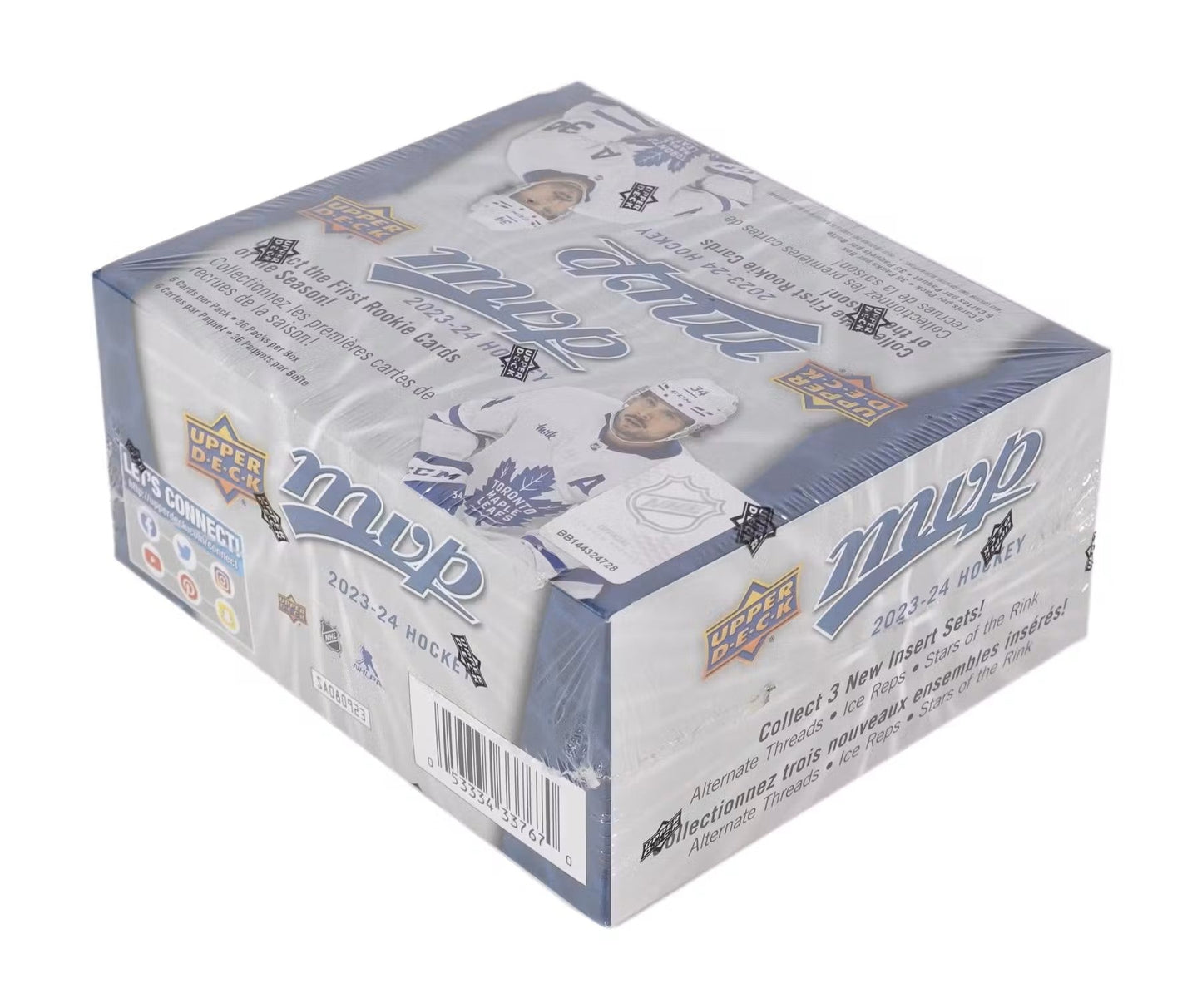 2023 - 24 Upper Deck MVP Hockey Retail 36 - Pack Box - Columbia Hobby - Sports Card Boxes - Toploaders - Card Savers