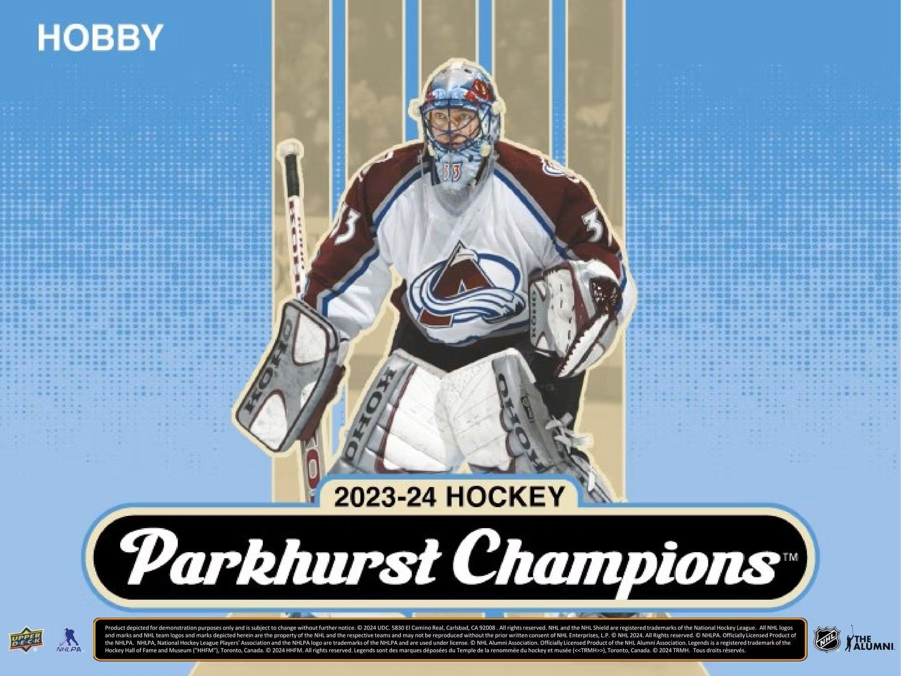 2023 - 24 Upper Deck Parkhurst Champions Hockey Hobby Box - Columbia Hobby - Sports Card Boxes - Toploaders - Card Savers
