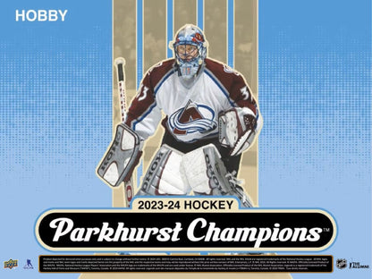 2023 - 24 Upper Deck Parkhurst Champions Hockey Hobby Box - Columbia Hobby - Sports Card Boxes - Toploaders - Card Savers