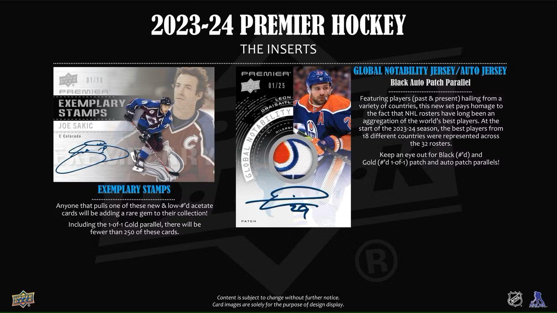 2023 - 24 Upper Deck Premier Hockey Hobby Box - Columbia Hobby - Sports Card Boxes - Toploaders - Card Savers
